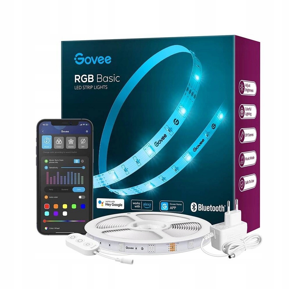 Govee H615A Led pásové svetlo 5m Led pásik Wifi, Rgb