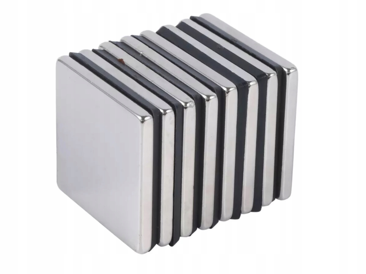 

Magnes Neodymowy Silny Płytkowy 10x10x2 10 Sztuk