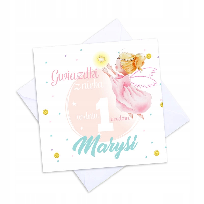 

Kartka urodzinowa Na Roczek Dobra Wróżka +koperta