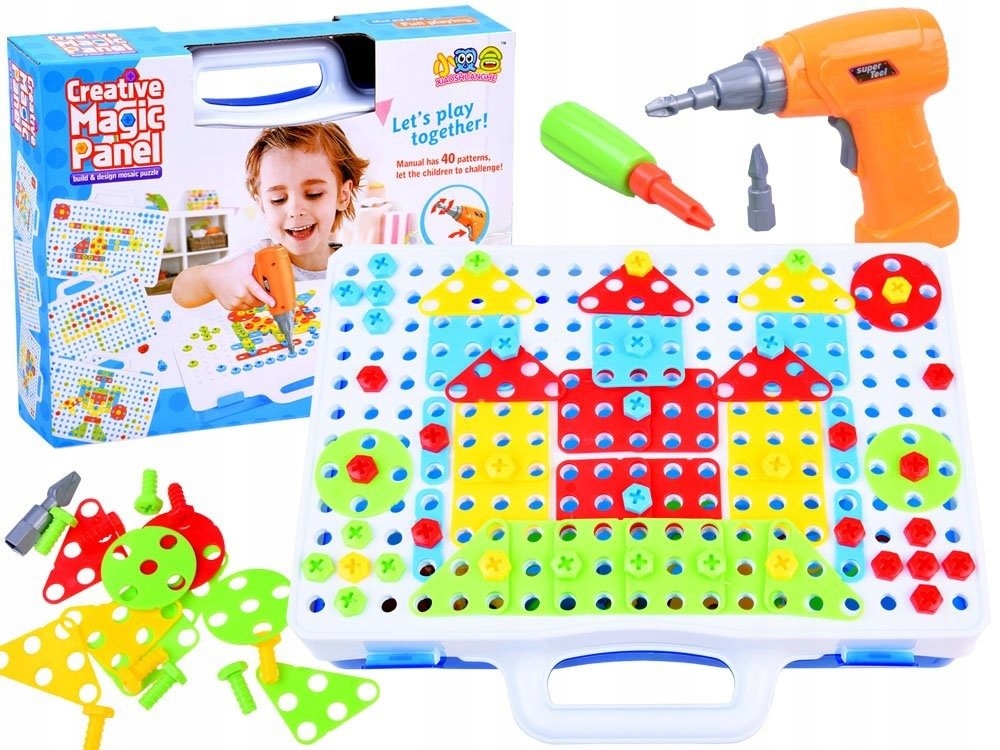 

Zestaw Kreatywny Do Wkręcania Klocki Wiertarka