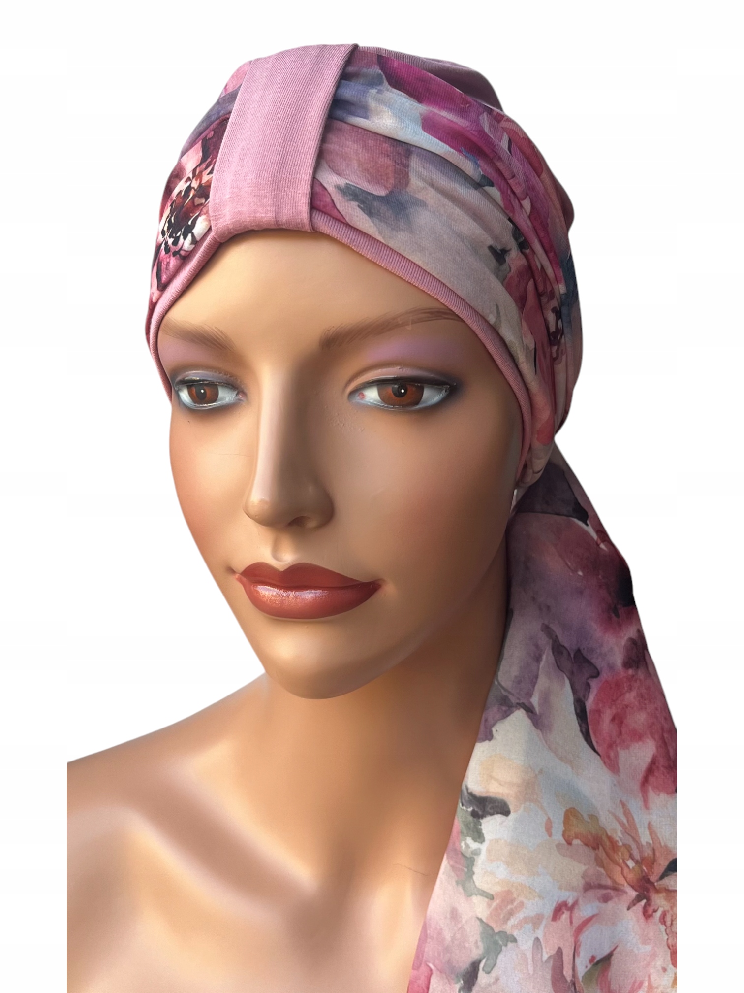 Turban Julia Polska damska chusta+czapka-z bambusa na plażę i na co dzień Model Julia