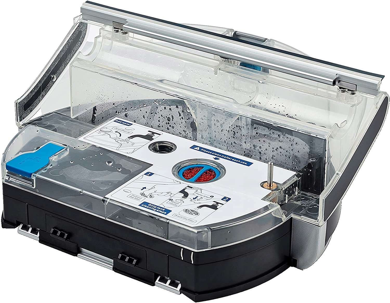 MOCNY ROBOT MYJĄCY MOPUJĄCY AUTOMATYCZNY MOP AUTOMATYCZNY POWRÓT DO BAZY Pojemność zbiornika na kurz 0.8 l