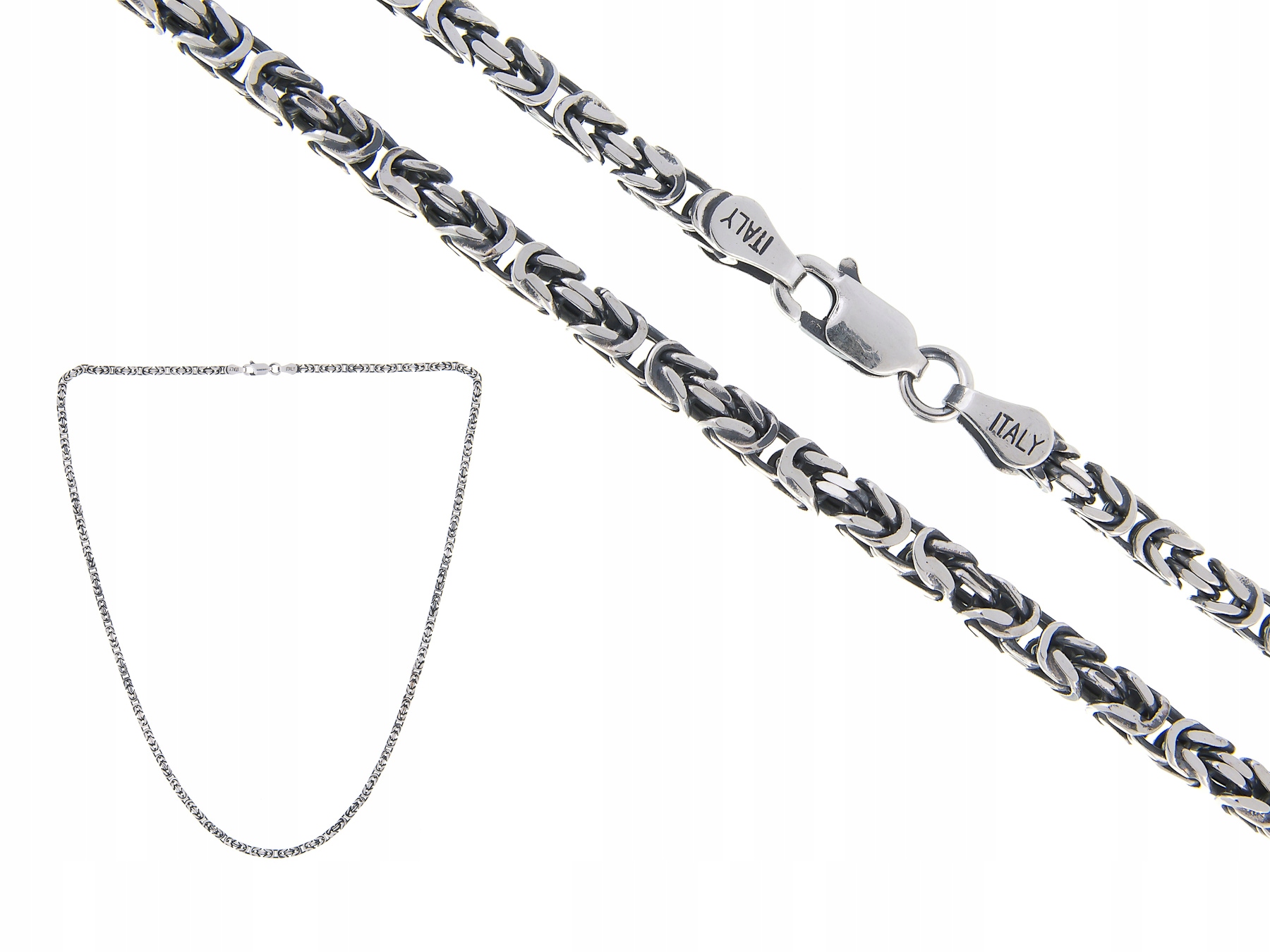 Stříbrný Řetízek 45 CM 2,8 MM Oxidovaný Italy Dárek