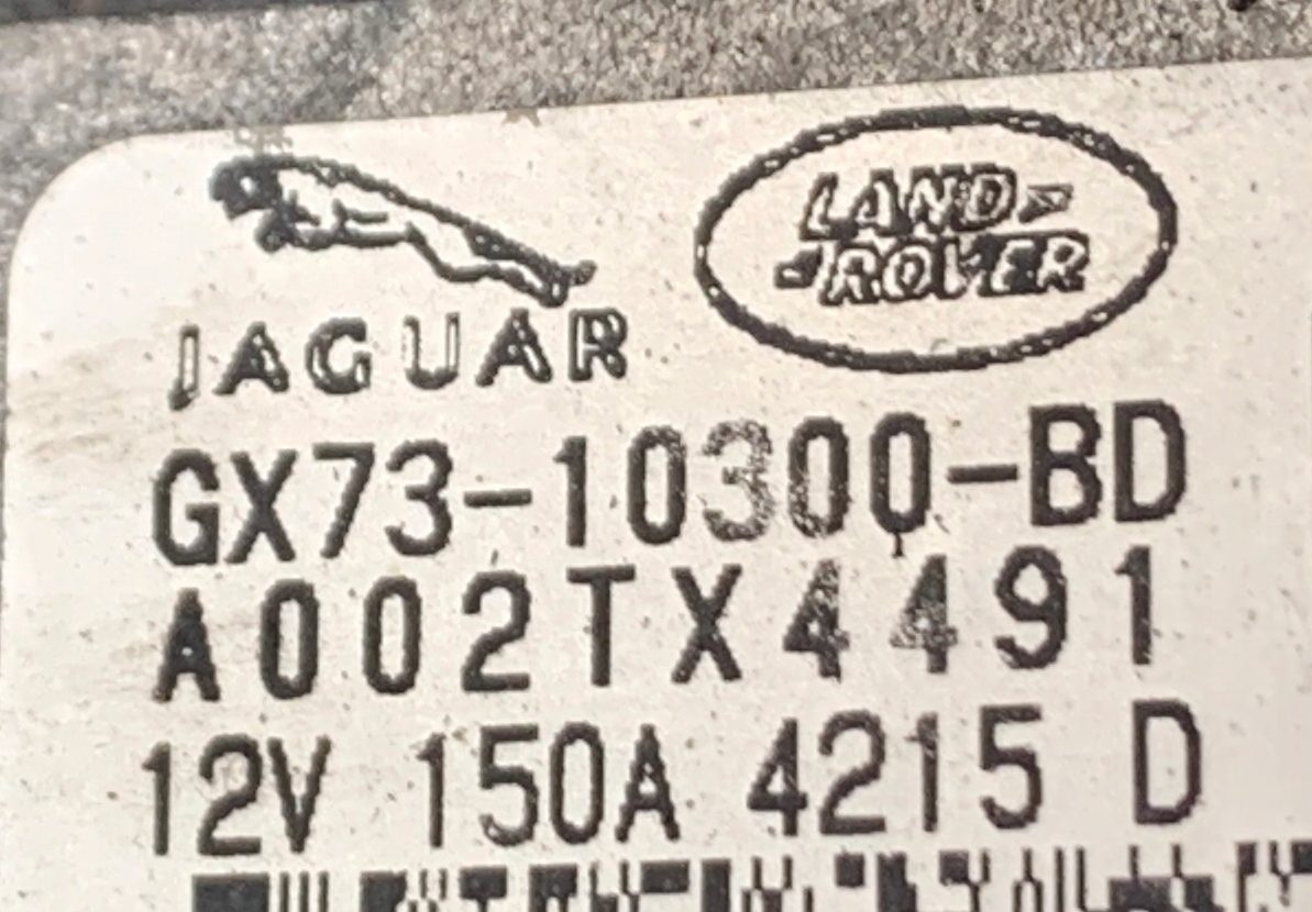 # ALTERNATOR JAGUAR F-PACE XF XE GX73-10300-BD
