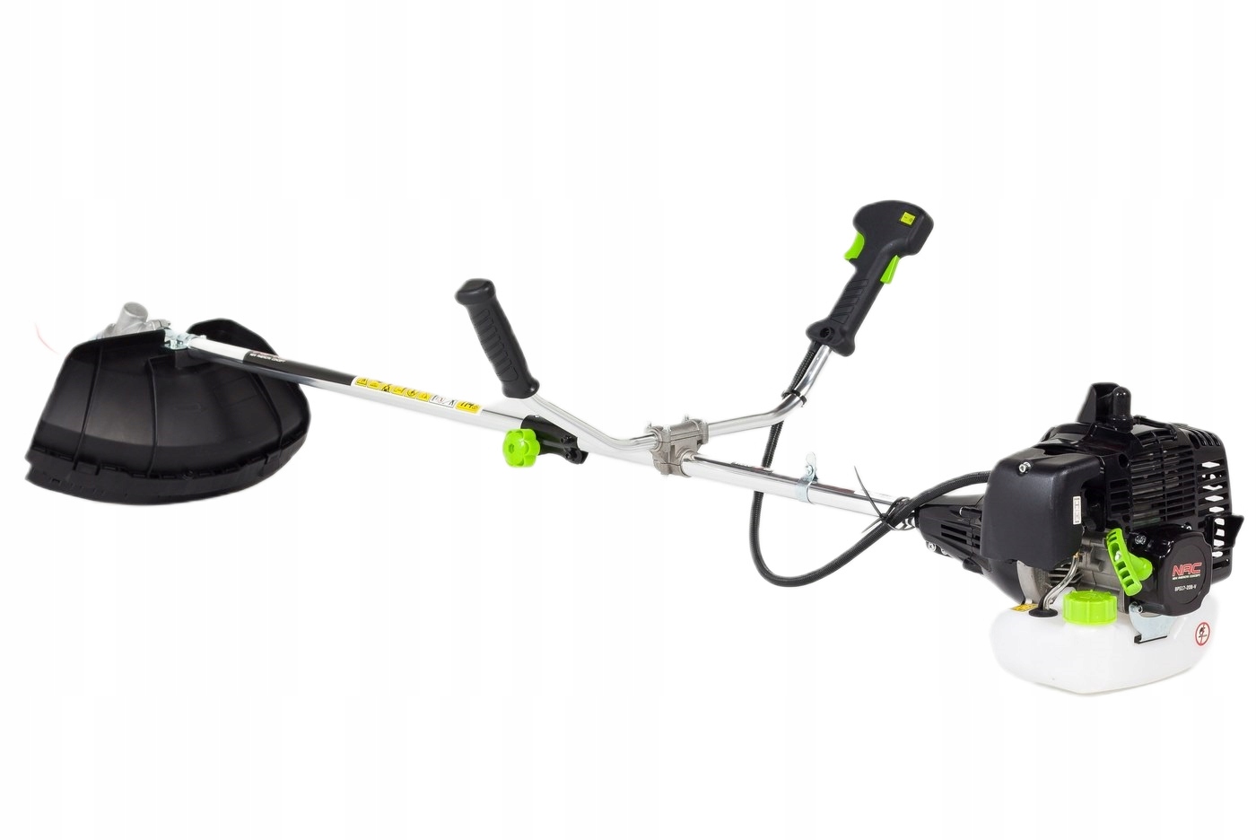 Kosa SPALINOWA NAC 51,7 cm3 2 KM 42 cm Uchwyt ROWEROWY TARCZA + GŁOWICA 2w1 Marka NAC