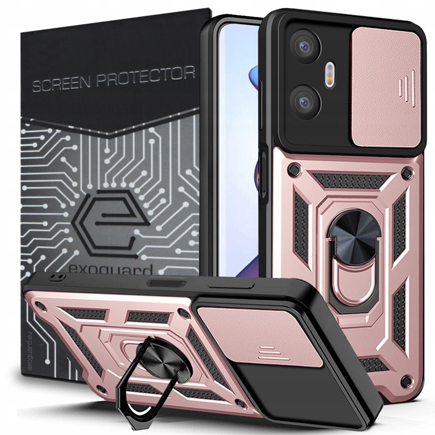 

Etui Pancerne Obudowa Szkło do Infinix Hot 20 5G