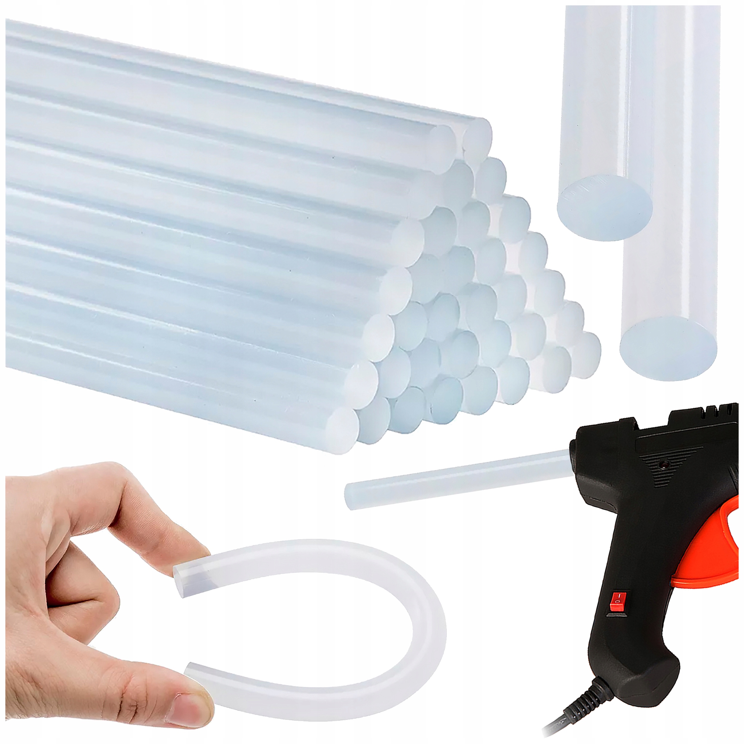 KLEJ DO PISTOLETU NA GORĄCO 11mm WKŁADY ZAPAS 1kg