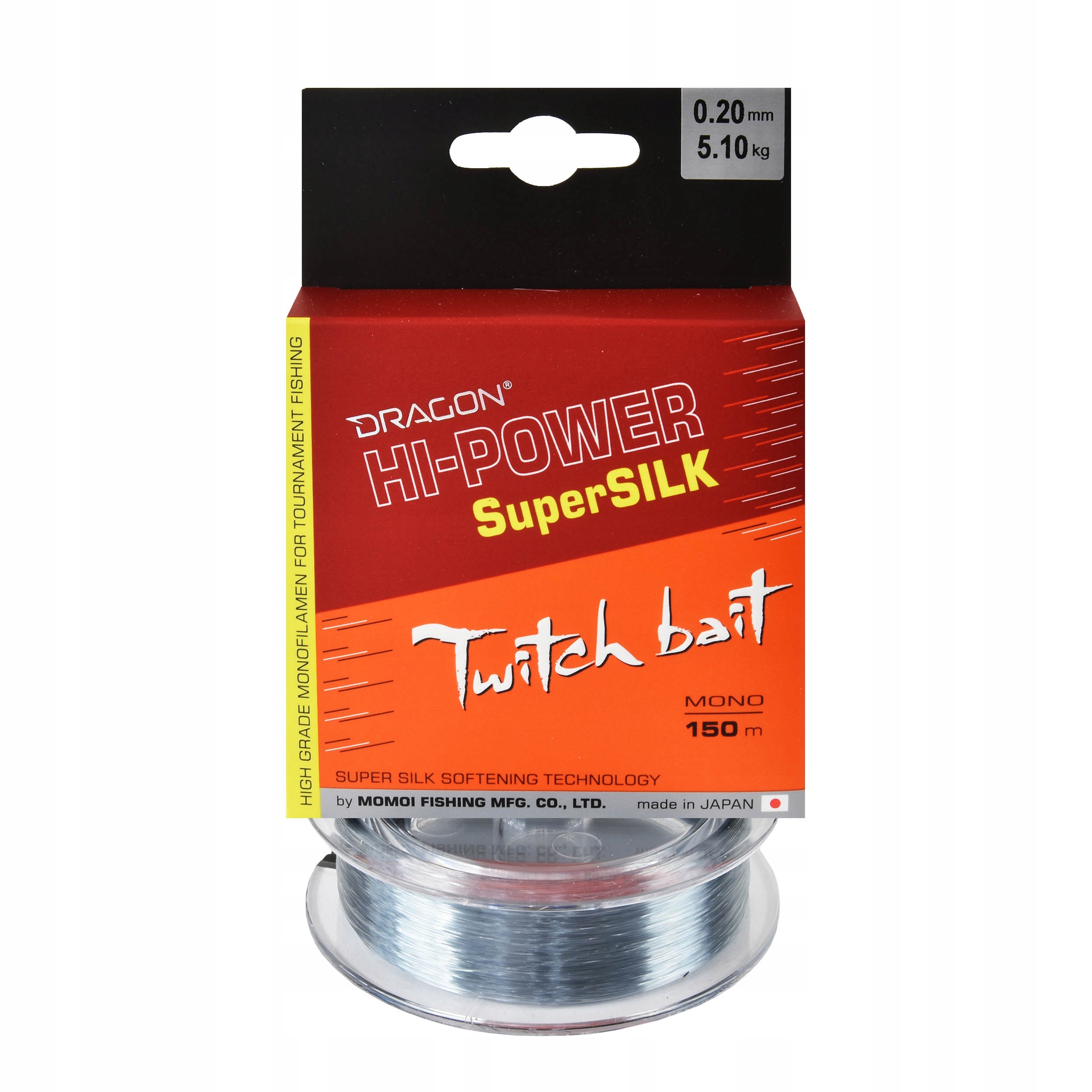 Żyłka Dragon Hi-Power SuperSILK Tw.Bait 0.20mm 150m 5,10kg 1szt.