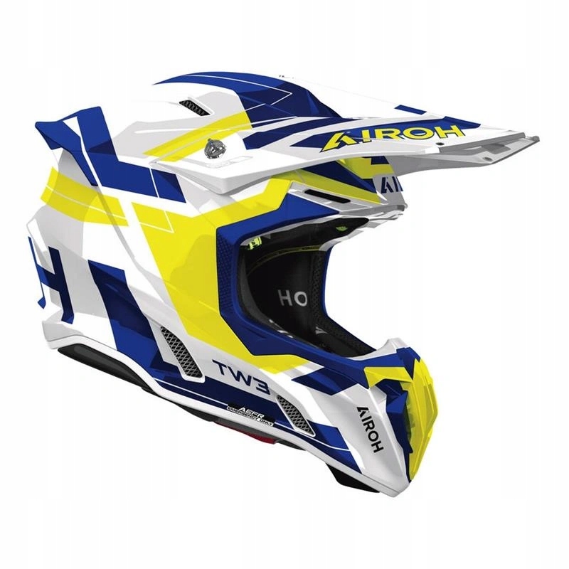 Prilba Airoh Twist 3 Dynasty Blue Yellow Gloss biela modrá žltá Darčeky