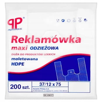 Levně Reklamy Hd maxi oblečení bílé Hdpe Profesiona