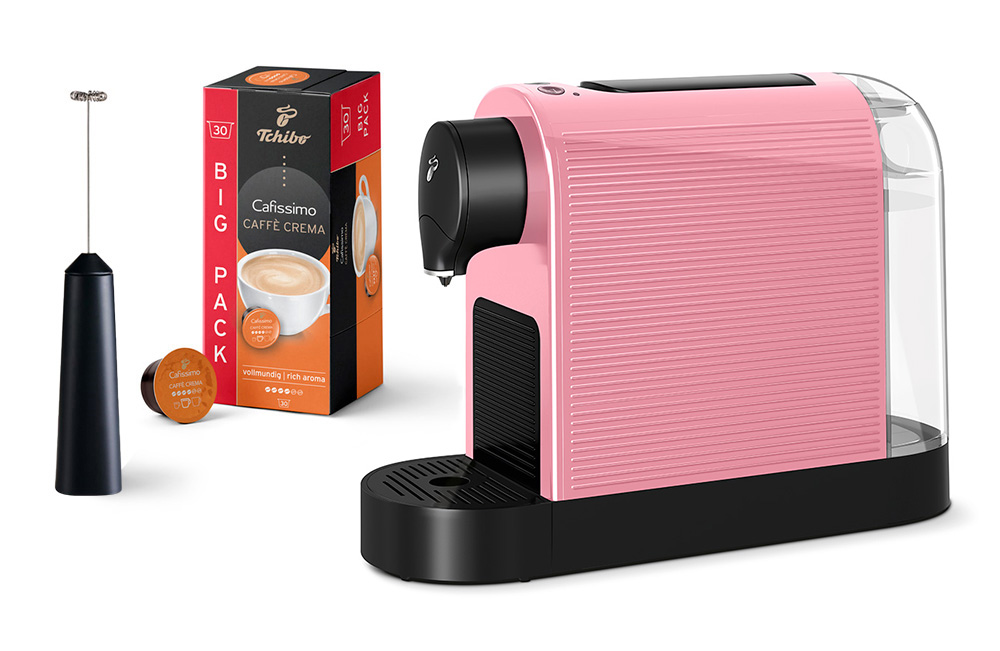 Ekspres na kapsułki Tchibo Cafissimo 30 kapsułek spieniacz ręczny