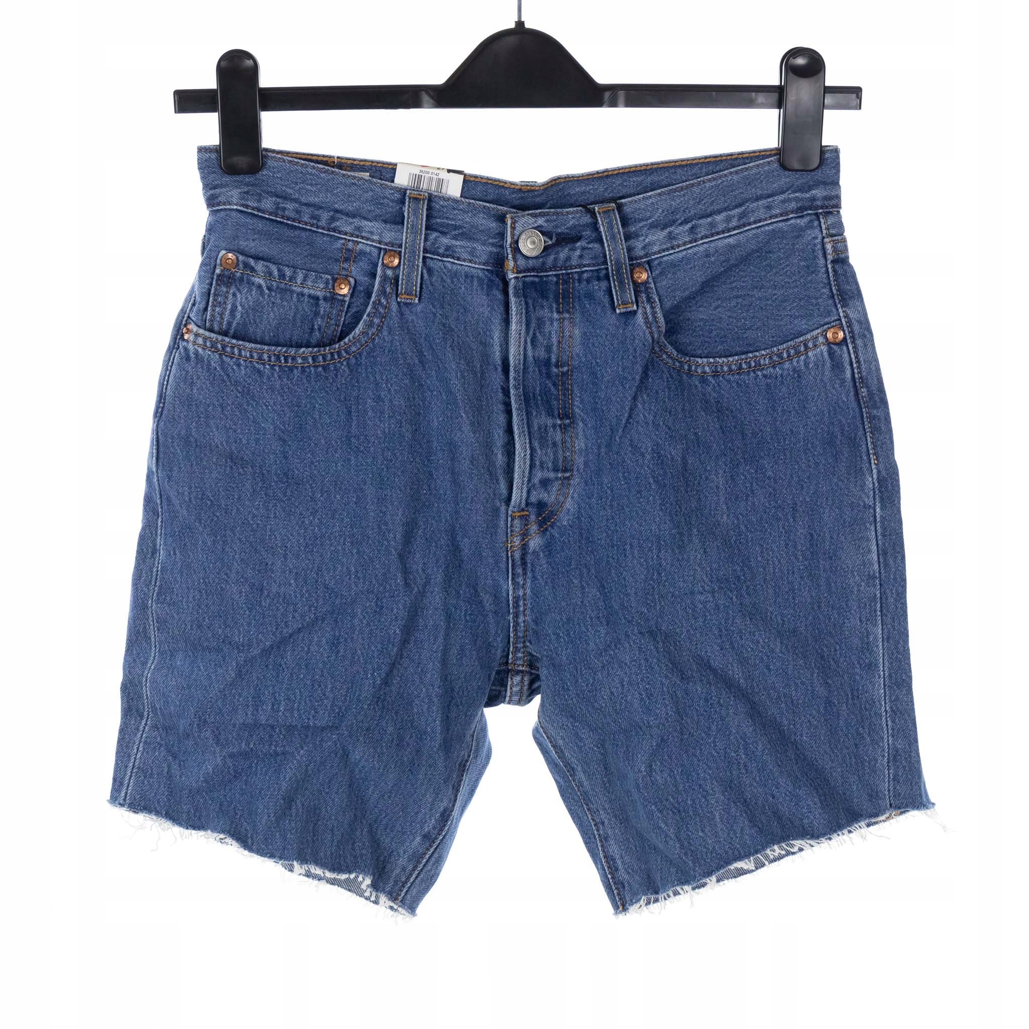 Kraťasy Levi's Modré Džínové Šortky Do Poloviny Stehen 27
