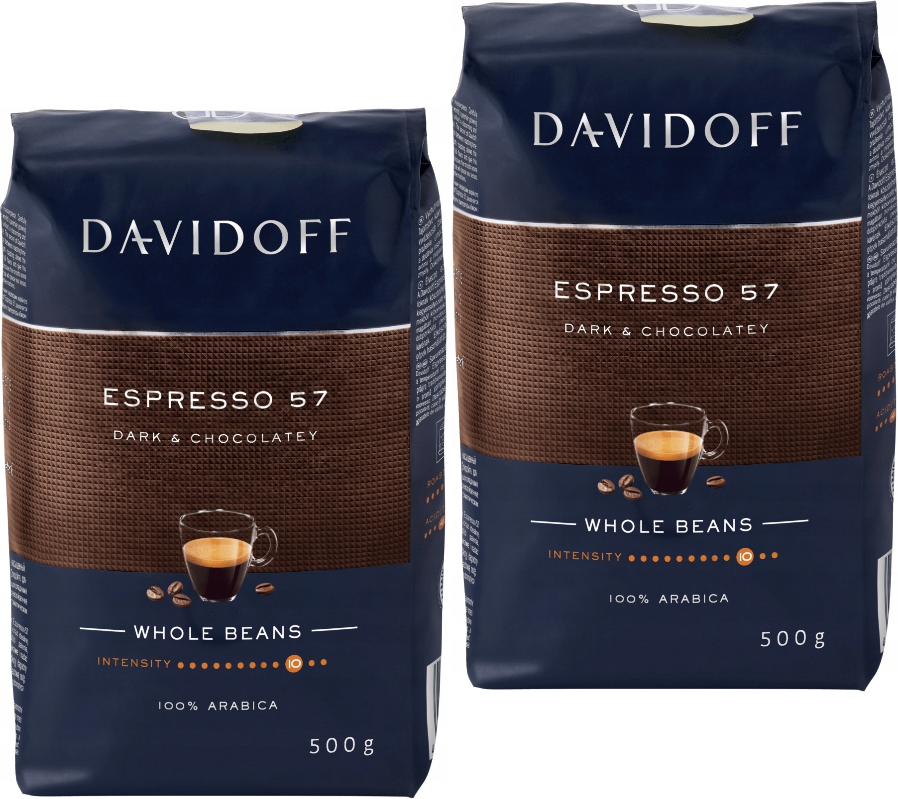 Levně Davidoff Espresso 57 Intense Kávová Káva 2x 500g