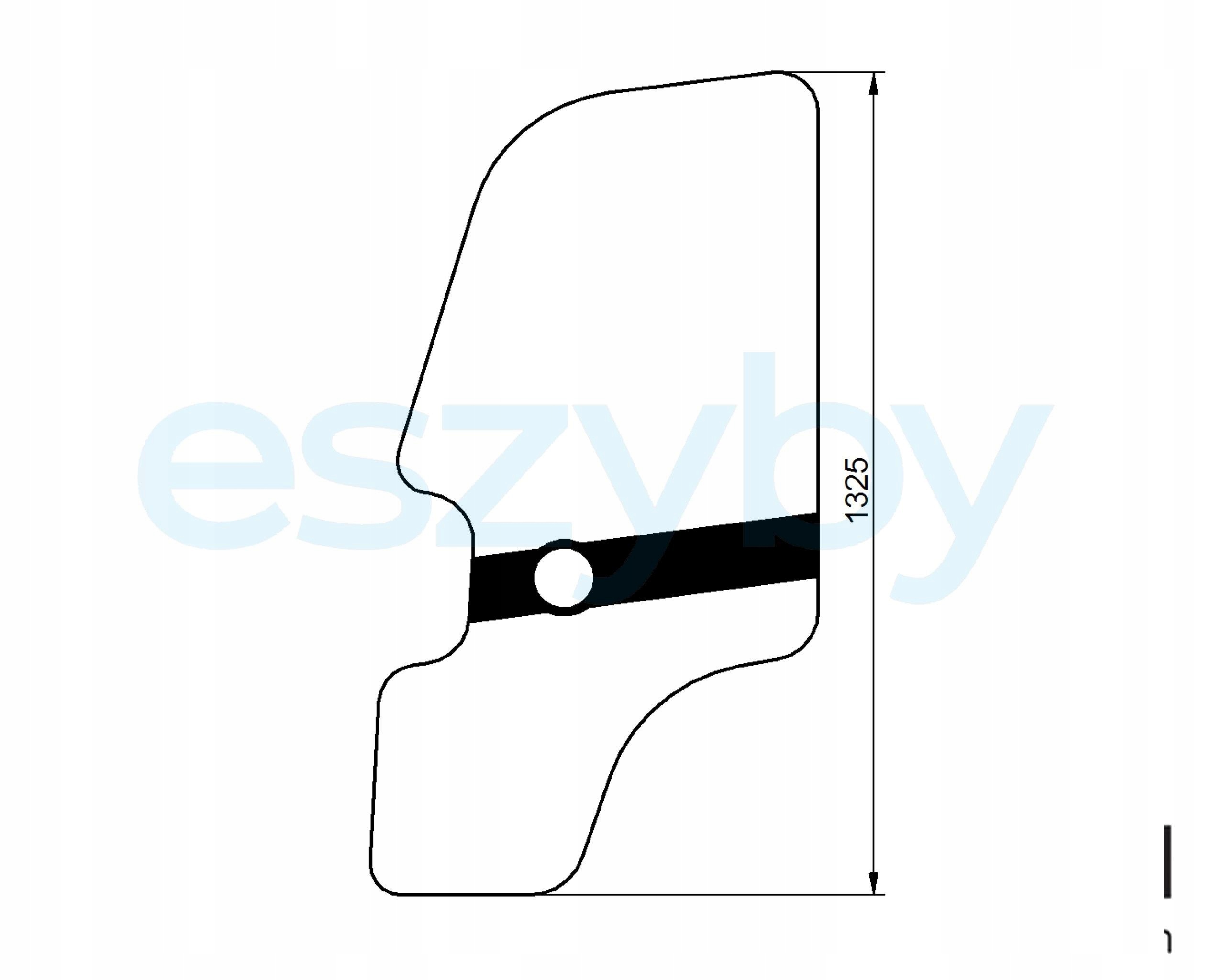 Sklo Weidemann 1770 CX50 dveře levé 1000207648