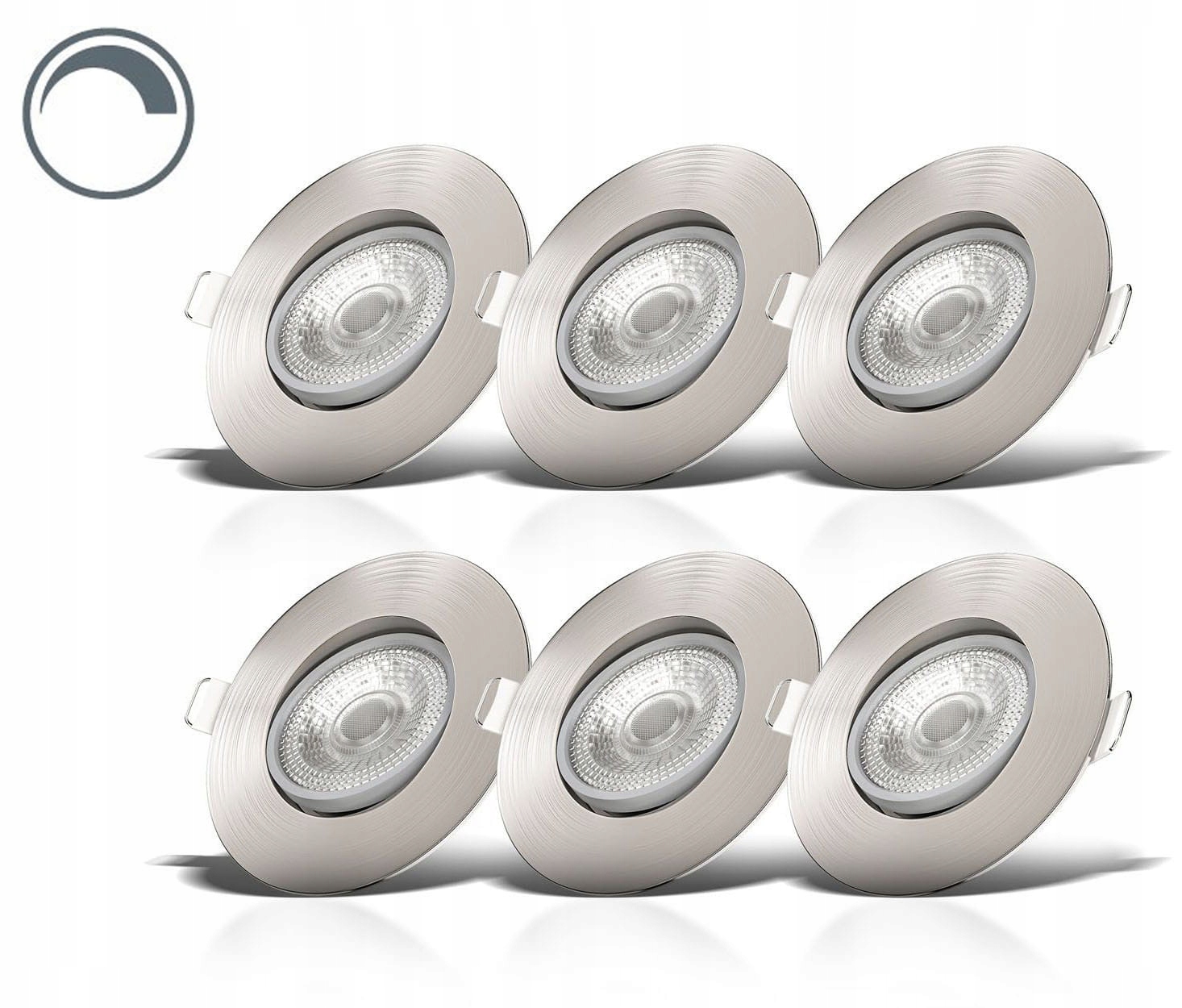 

6x Oczko Pod Ściemniacz Led 5W Uchylny 3000k