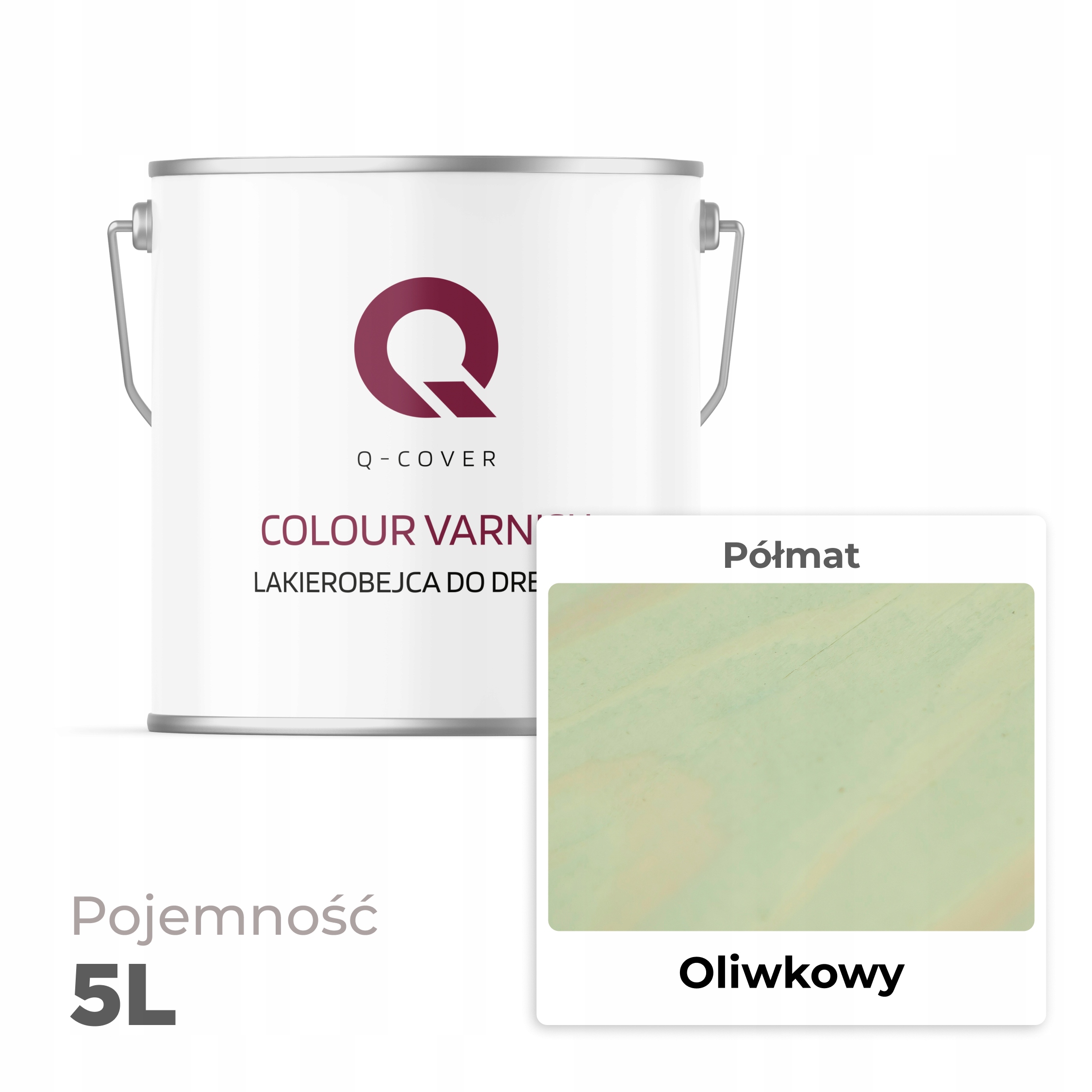 LAKIEROBEJCA DO DREWNA 3W1 OLIWKOWY EXTRA LAZURA PÓŁMAT 5L OCHRONNA Pojemność 5 l