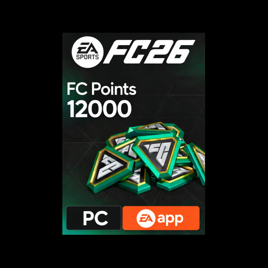 Kód dobíjení Ea Sports Fc 26 Fc points 12000 aplikace Pc Ea