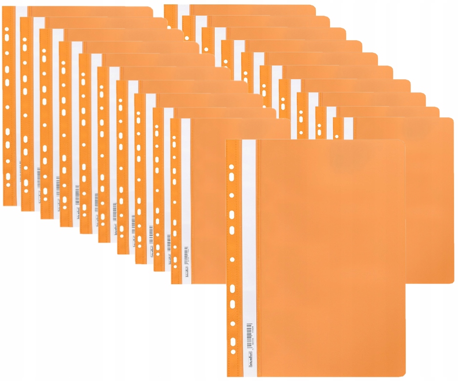 

Skoroszyt wpinany miękki Pp pomarańcz 20szt Biurfo