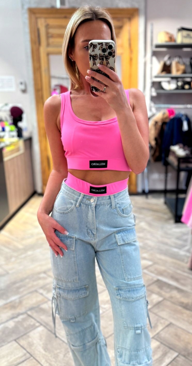 Komplet Spodního Prádla Millagro Bavlněný Top Kalhotky Barbie Růžová Uni.