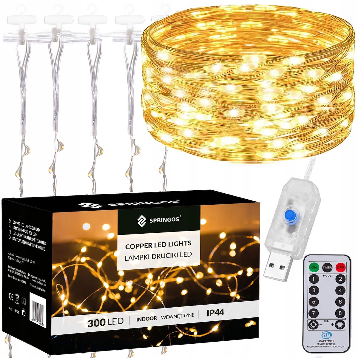 

Lampki Usb Wiszące Sople Druciki Kurtyna 300 Led