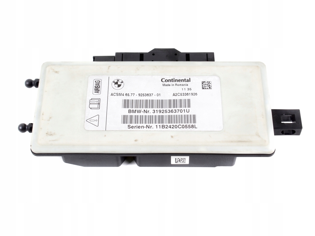 SENSOR MODUŁ PODUSZEK AIRBAG BMW / LIFT LCI 9253637