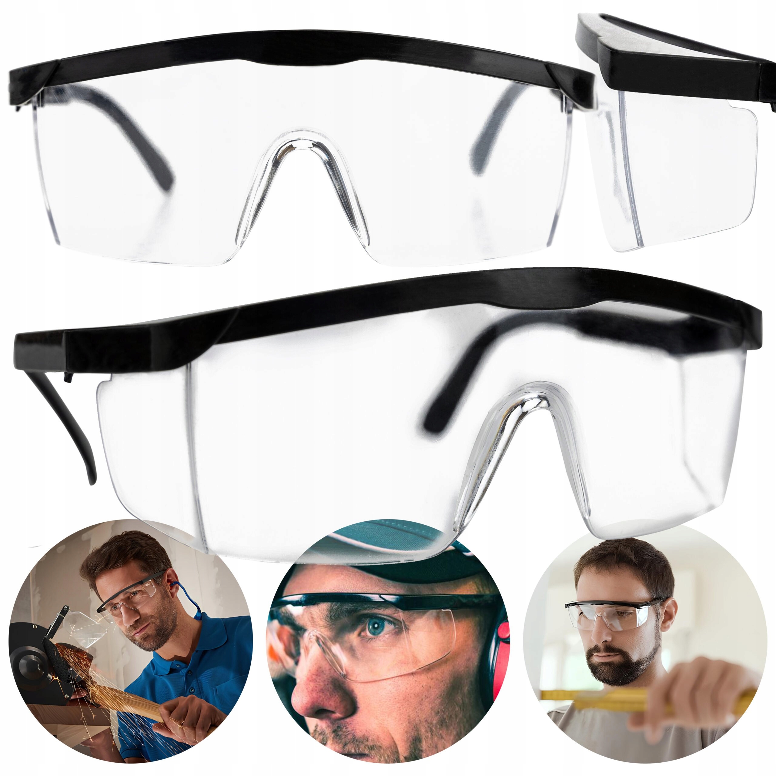 OKULARY OCHRONNE PRZECIWODPRYSKOWE BEZBARWNE BHP Rodzaj okulary