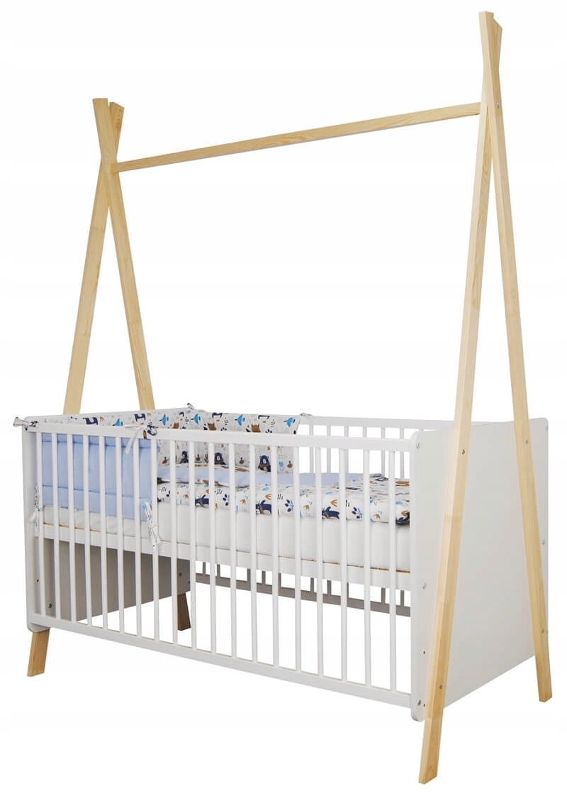 Łóżeczko tapczanik 2w1 Tipi 140x70 + pościel DUO Typ łóżko inne