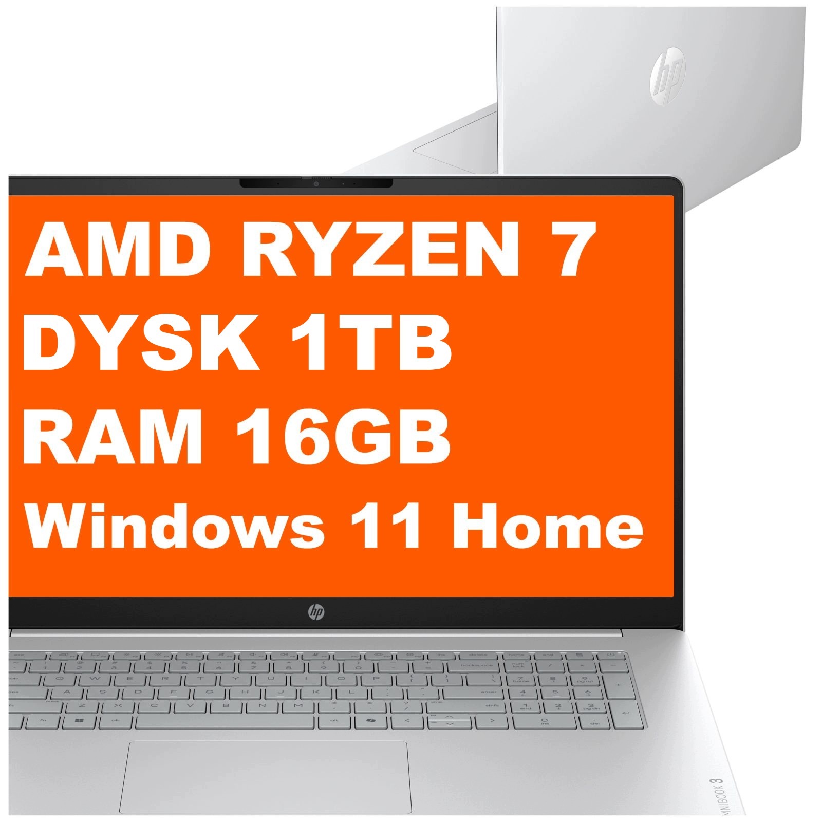 Laptop Hp OmniBook 3 17-dm Ryzen Ai 7 16GB 1TB Radeon 840M 17,3" Fhd W11