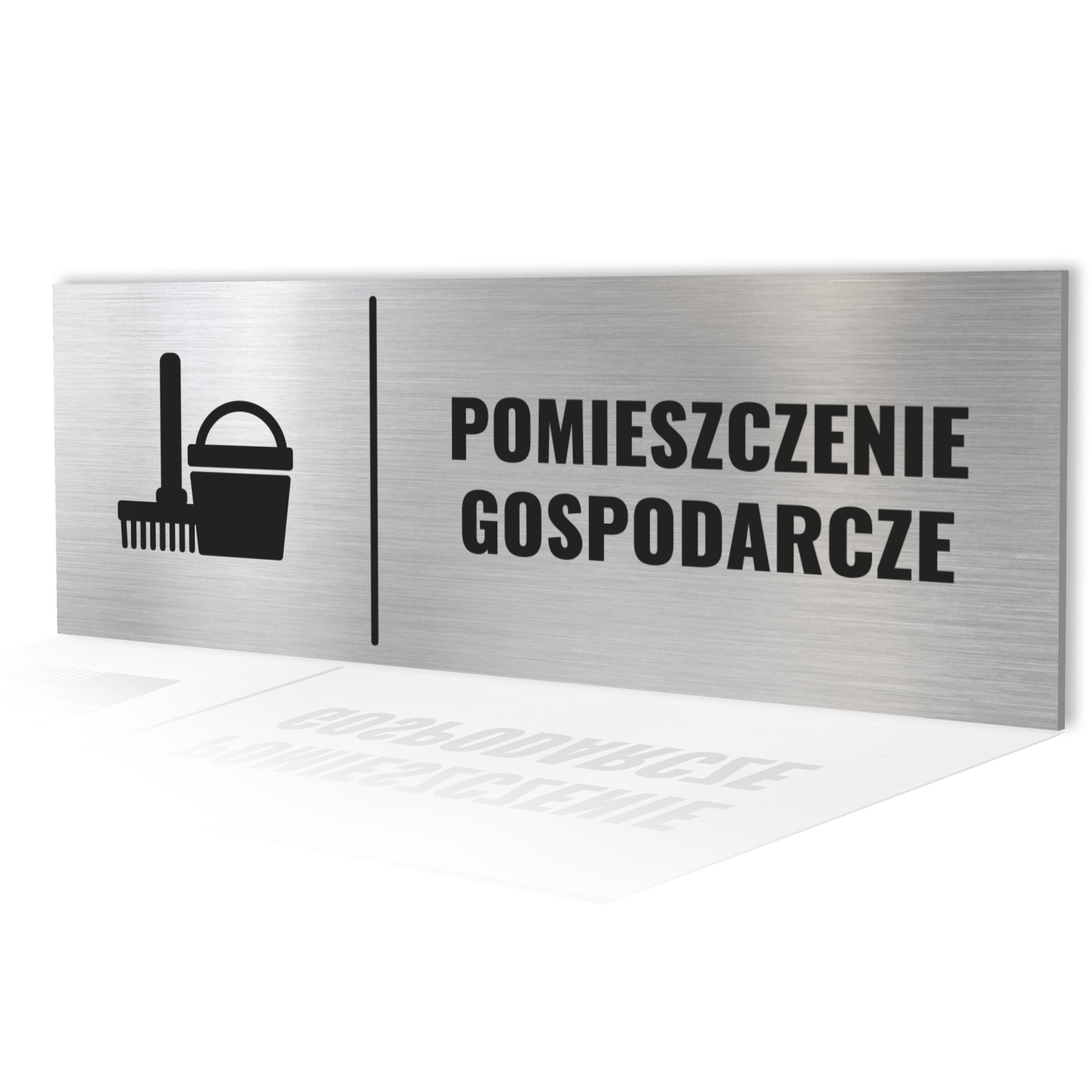 

Tabliczka Pomieszczenie Gospodarcze 20x7,5
