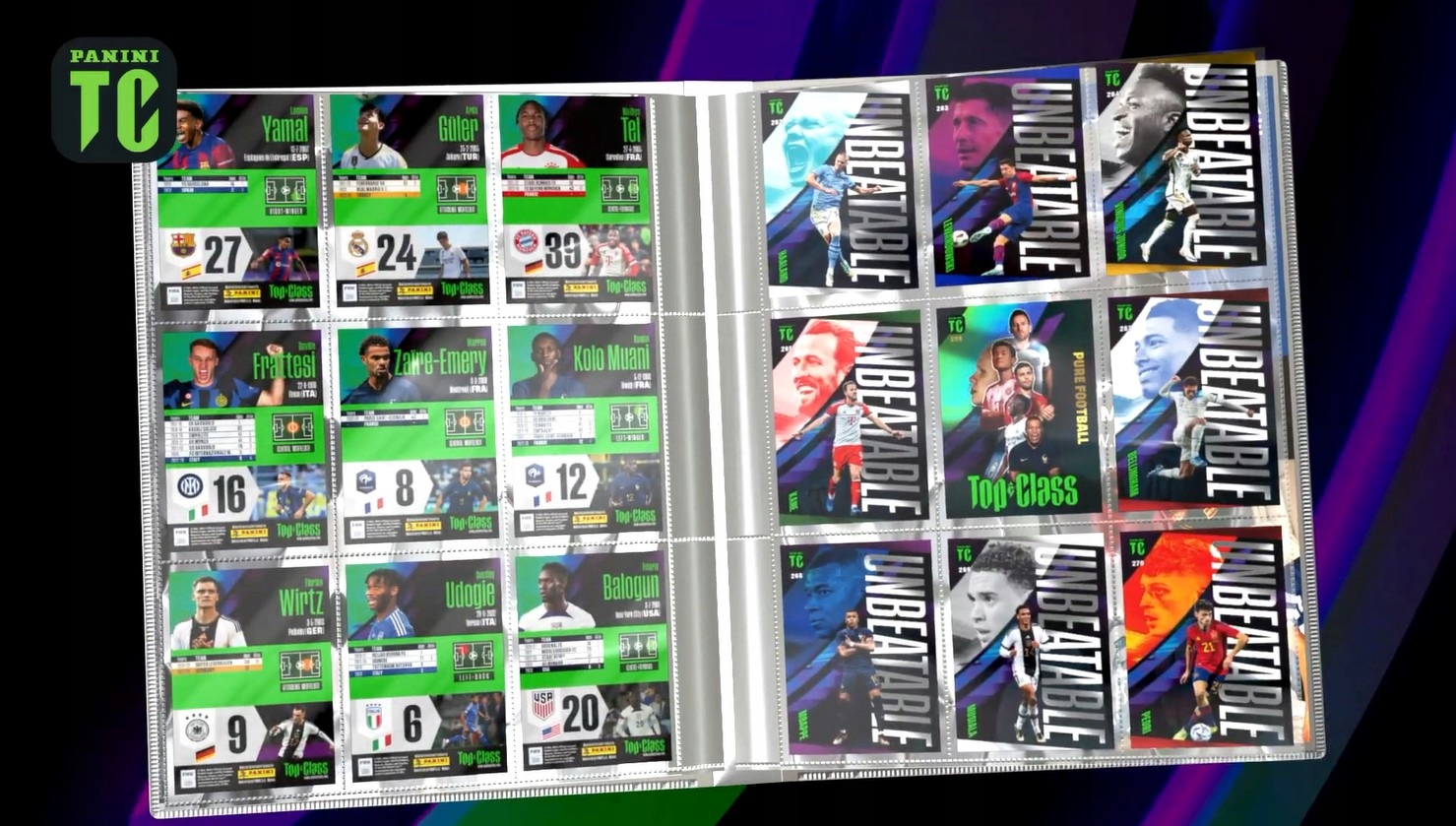 TOP CLASS 2024 ALBUM NA KARTY PIŁKARSKIE MEGA ZESTAW STARTOWY 3 HOLO GIANTS Język instrukcji polska