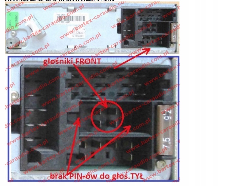 Adapter BOSE ISO Audi A2 A3 8L 8P A4 B5 B6 Avant Model half bose