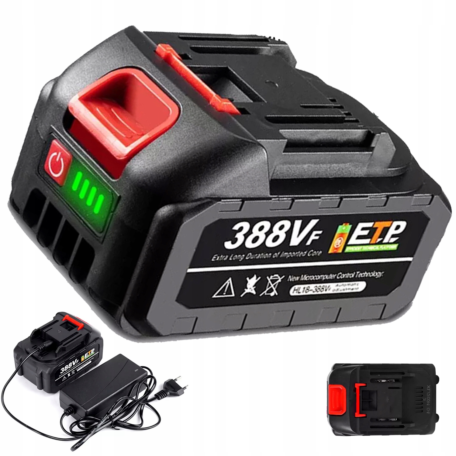 Bateria Elektronarzędzi Li-ion 21V 1.5Ah Akumulator Zamiennik Wskaźnik Led