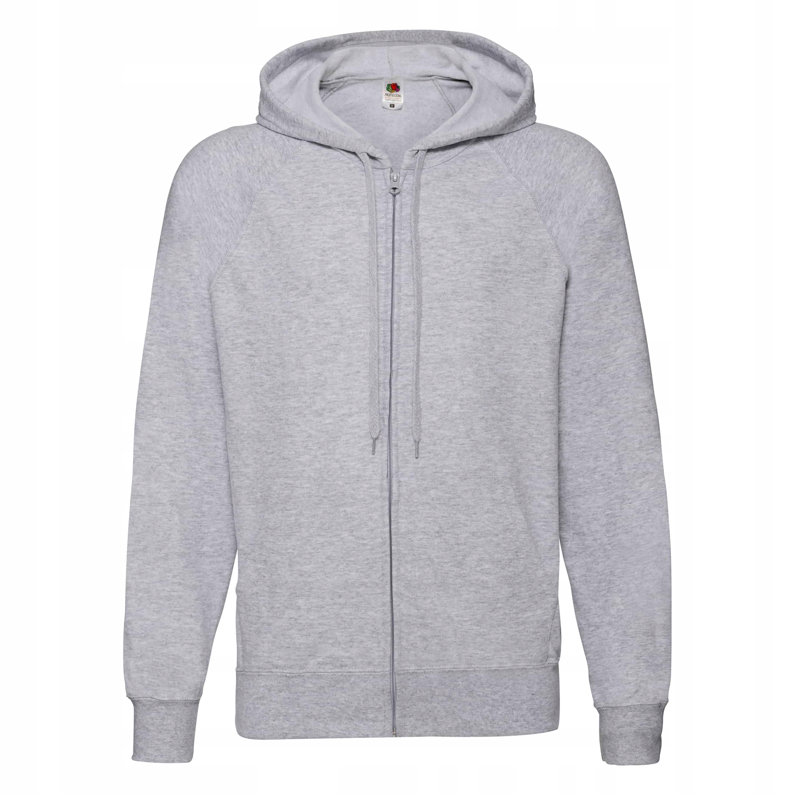 

Lekka bluza rozpinana z kapturem Fruit Grey S
