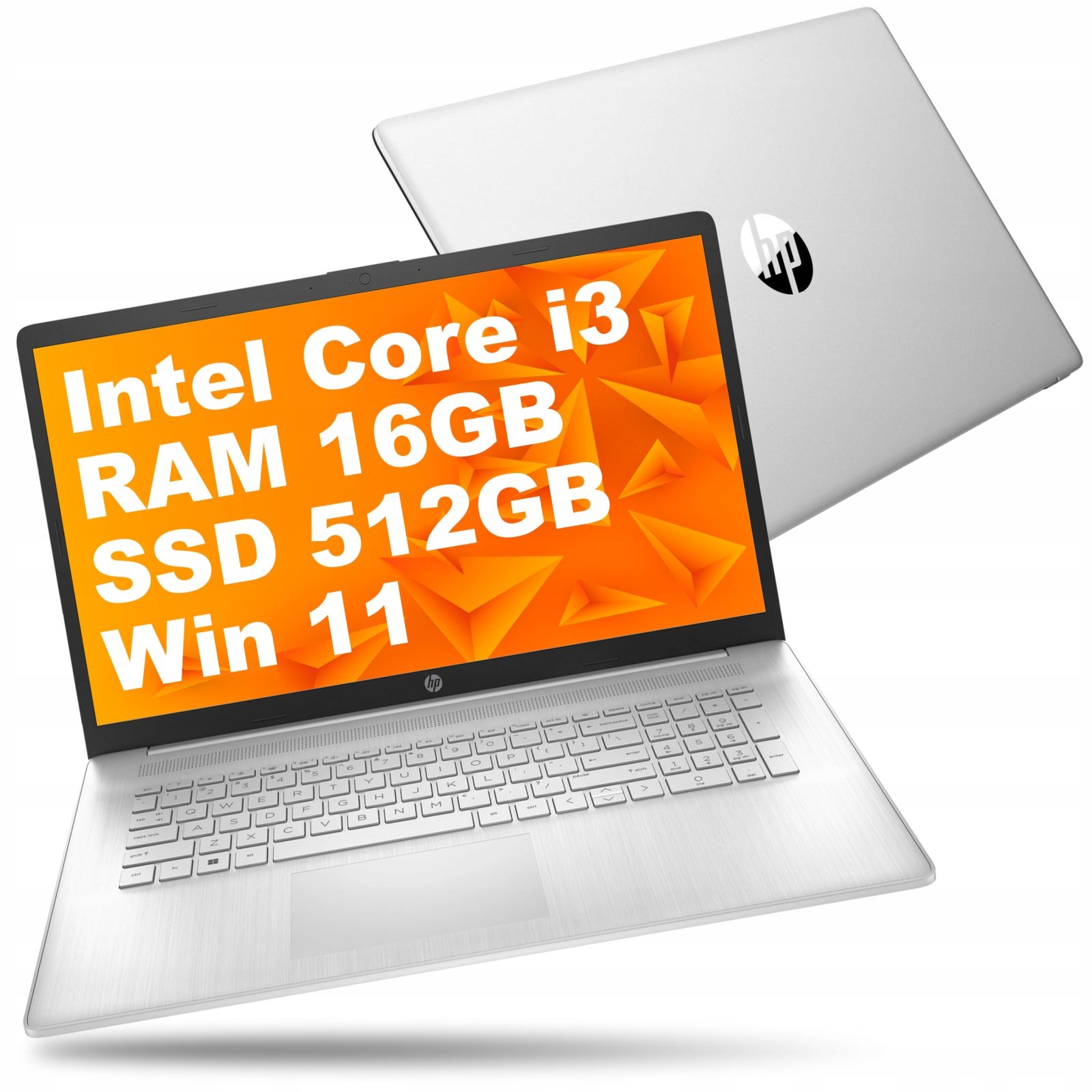 Notebook Hp 17 Intel i3 Ram 16GB Ssd 512GB FullHD Win 11