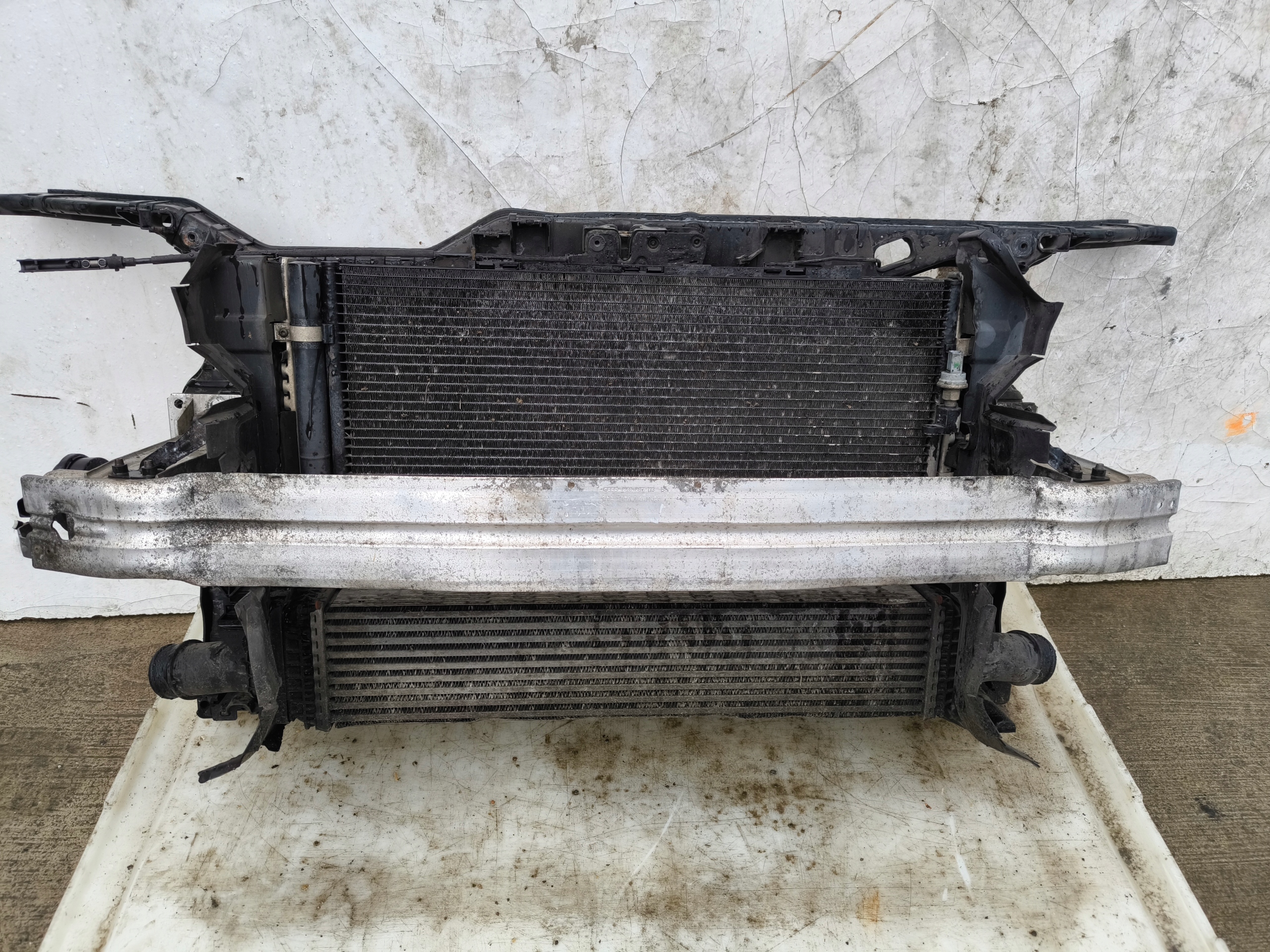 support panel for radiators complete AUDI A4 B8 1.8 2.0 TDI TFSI 1 fan MANUAL
