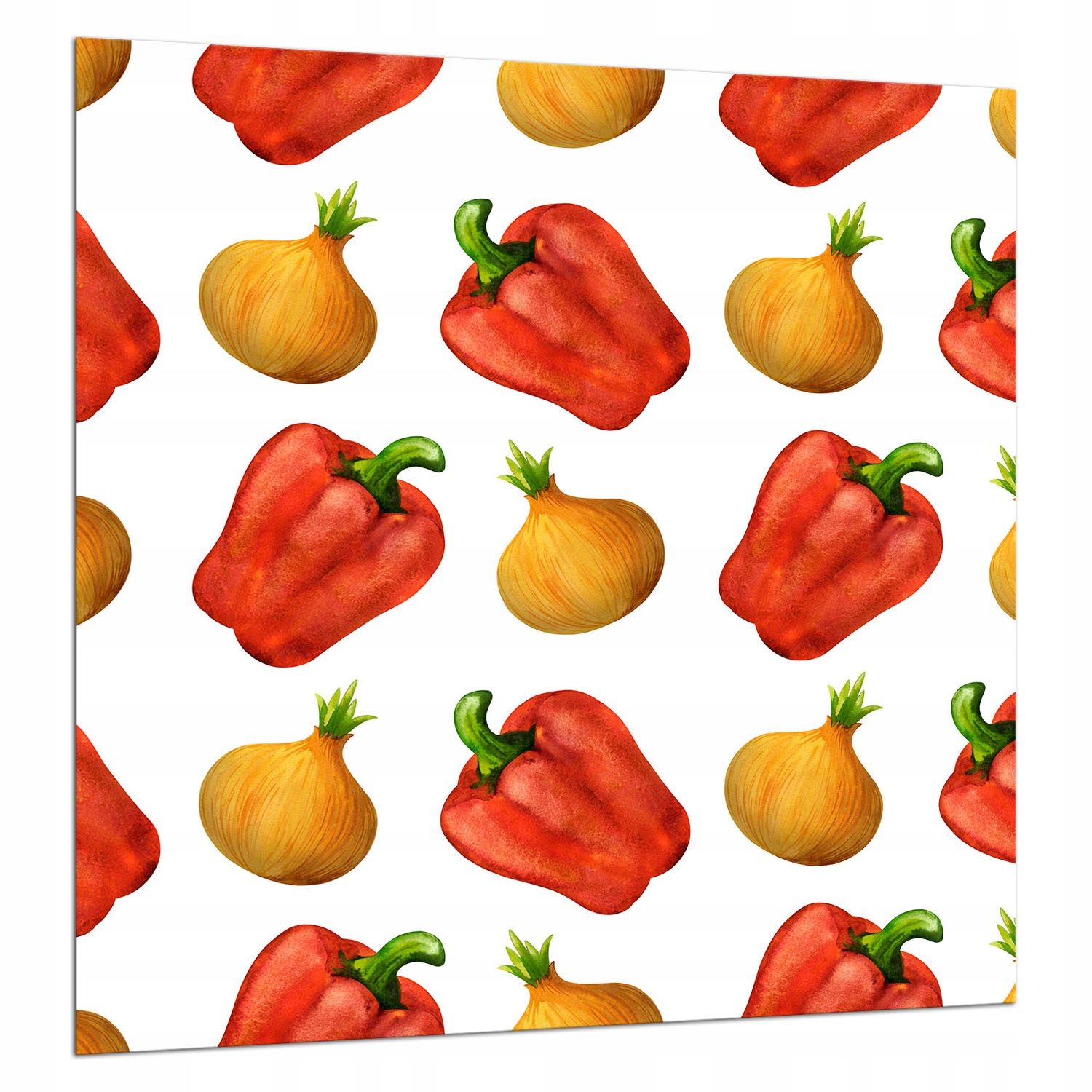 Ochranný Skleněný Panel Do Kuchyně 60x65 Zelenina Lacobel 7v1
