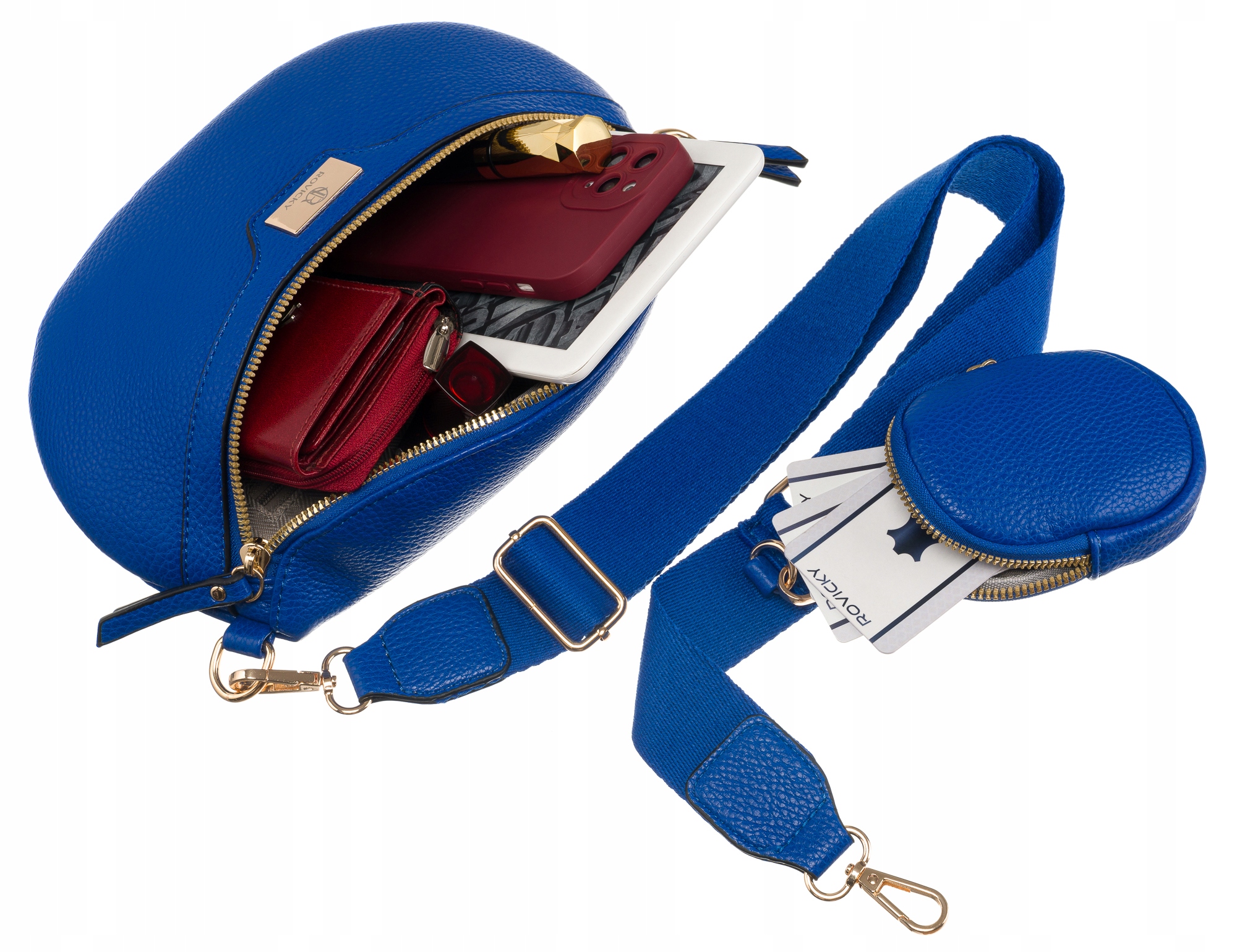 Nerka saszetka dla kobiet na zamek biodrówka na długim pasku torebka wzór Typ nerka