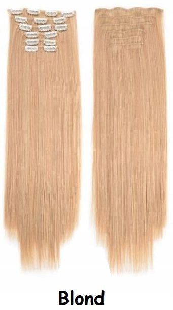 KOLORY clip in doczepiane włosy 60cm jak NATURALNE Typ włosów syntetyczne