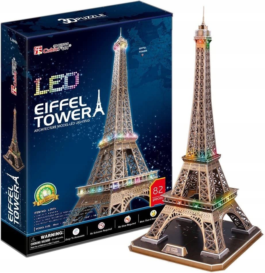 

Puzzle 3D Wieża Eiffla (światło) [puzzle]