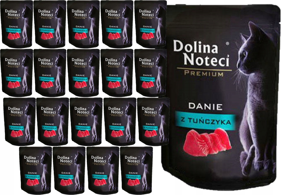 Levně Mokré krmivo pro kočky Dolina Noteci Premium Jídlo Z Tuňáka 20x85 g Bez Obilovin