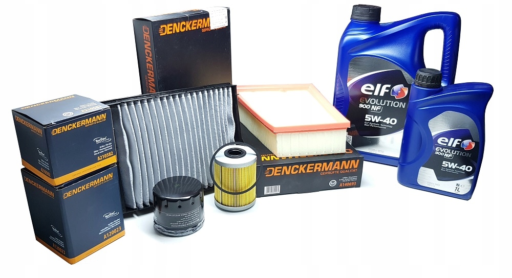 

4 Filtry 5L Oleju 5W40 Renault Megane II 1.9dCI
