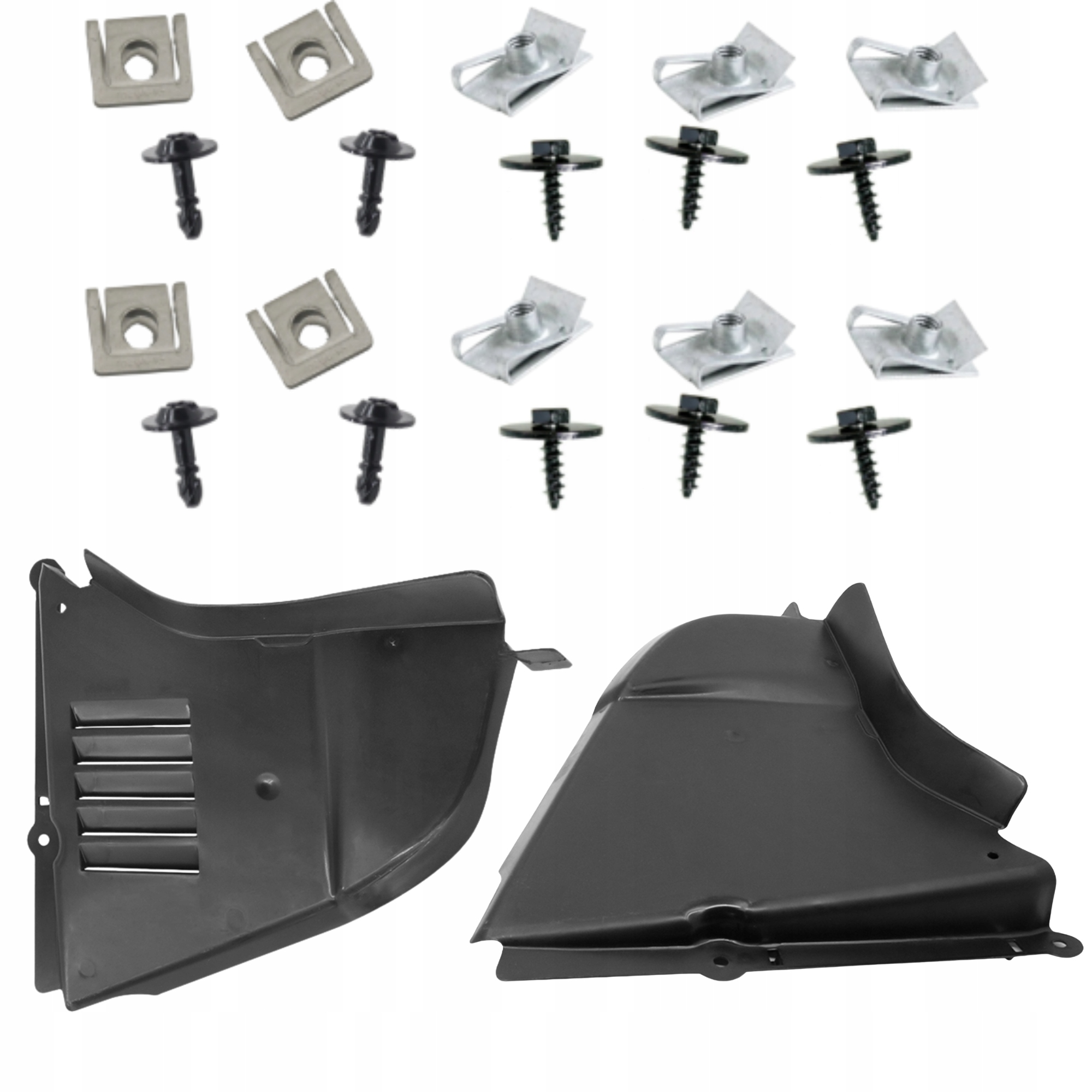 Bmw 5 E60 2003-10 Krytky Podběhů Kol Spodní Přední Levá Pravá Sada Sponky