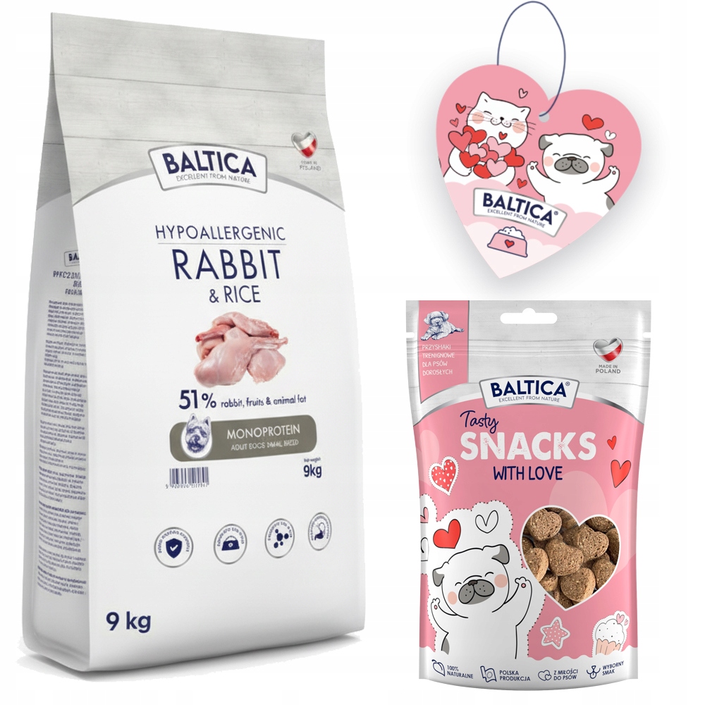 Levně Baltica Adult Rabbit & Rice Xs/s 9 kg Plemene Malý Králík S Rýží