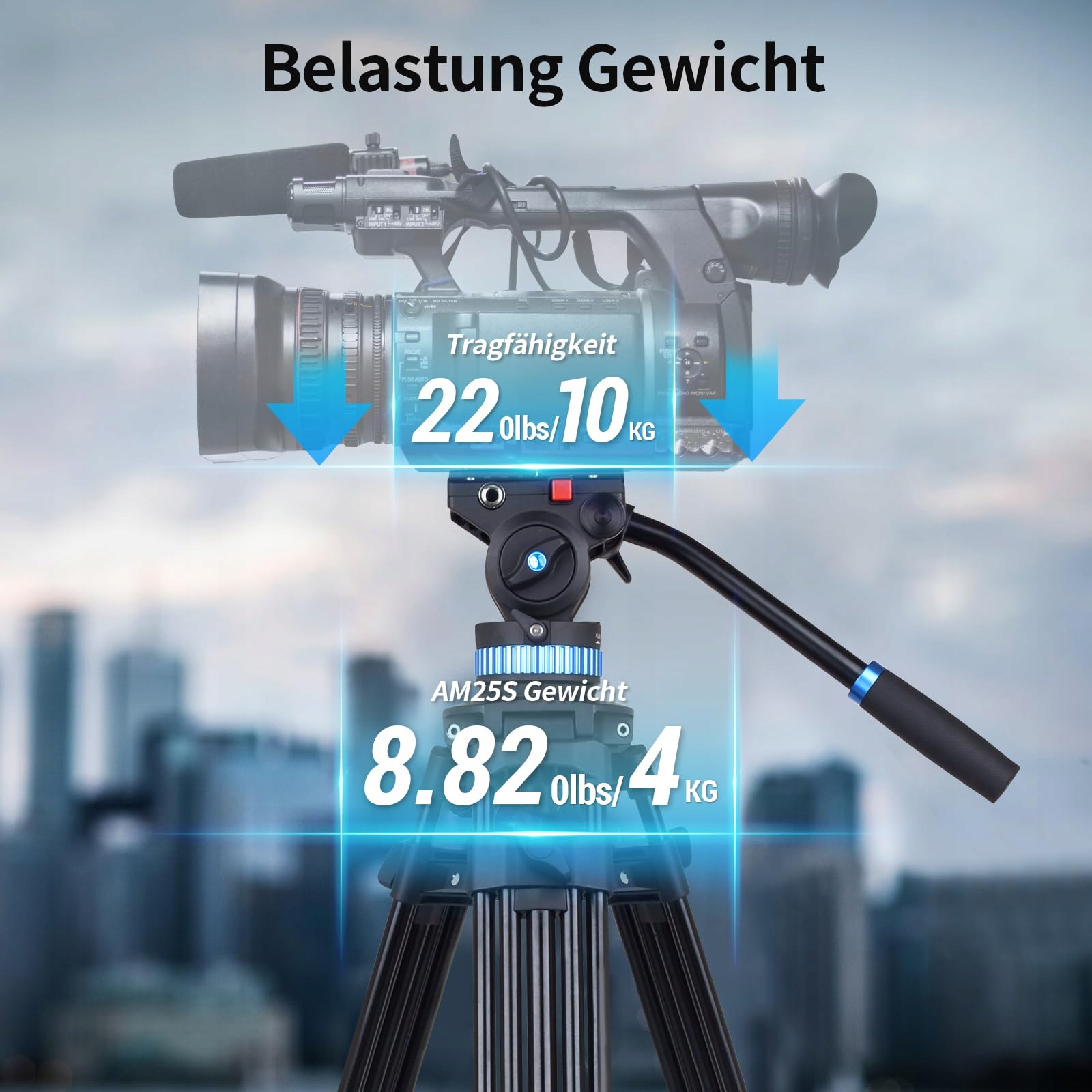 SIRUI Statyw Aluminiowy 190cm z Głowicą Fluidową do Kamer i DSLR — miniatura 6