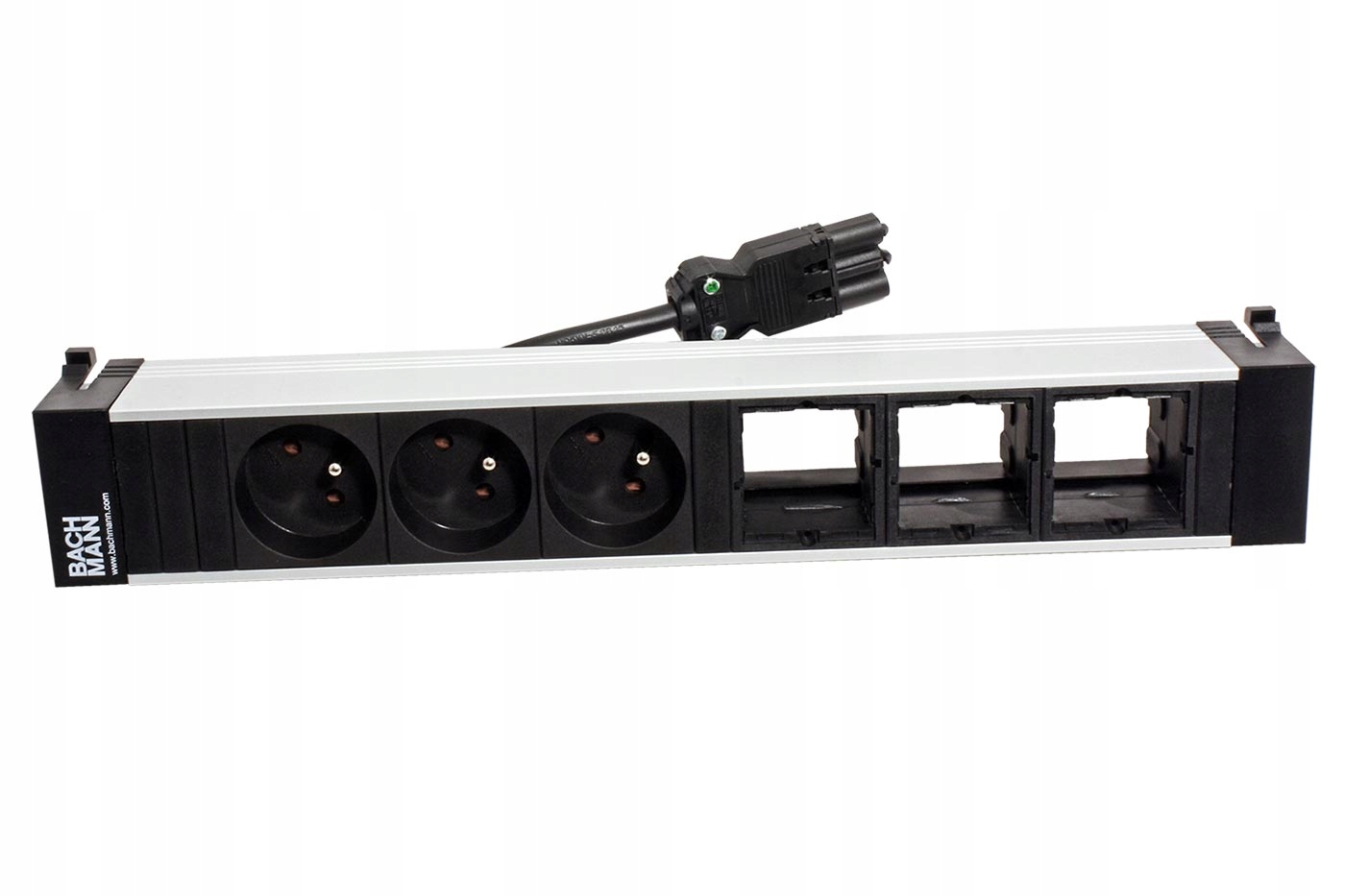 Bachmann Systém Power Frame, box pro 6 modulů, 3x zásuvka Cz, 3x volné