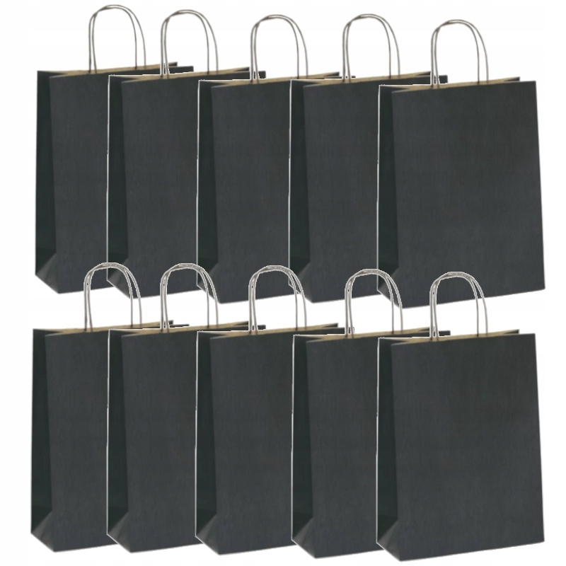 

Torba Papierowa 18x8x22 czarna 90g/m2 10 szt (A5)