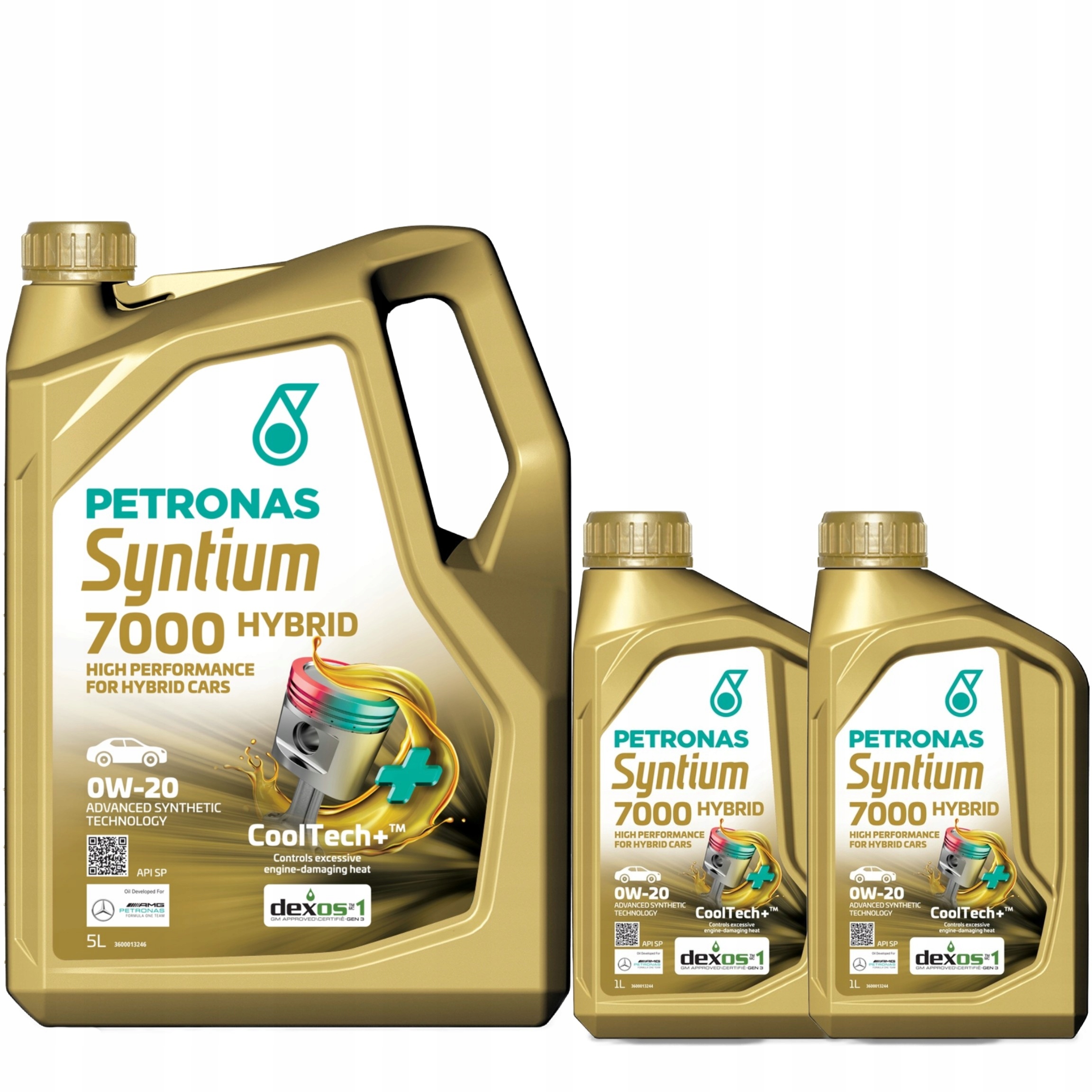 Petronas Syntium 7000 Hybrid 0W-20SP 5L Petronas 7000 Hybrid 0W-20SP 1Lx2