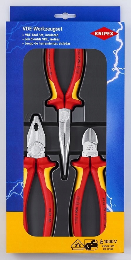 

Szczypce izolowane Knipex Elektro Set 00 20 12