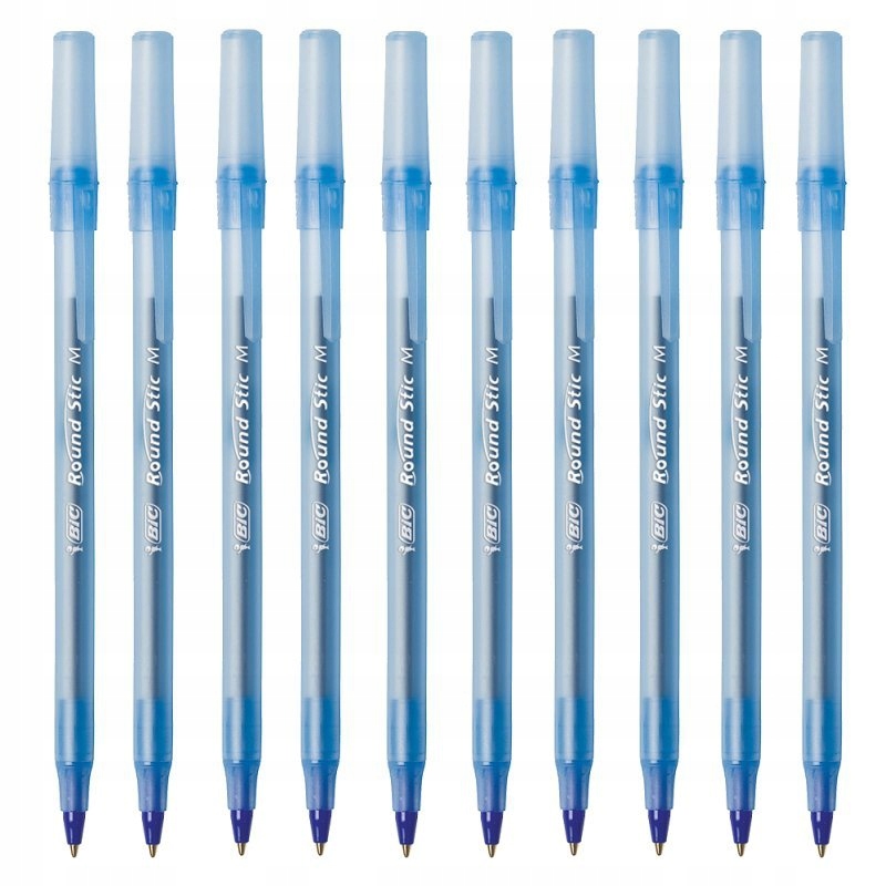 

10x Długopis BiC Round Stick Wkład Niebieski