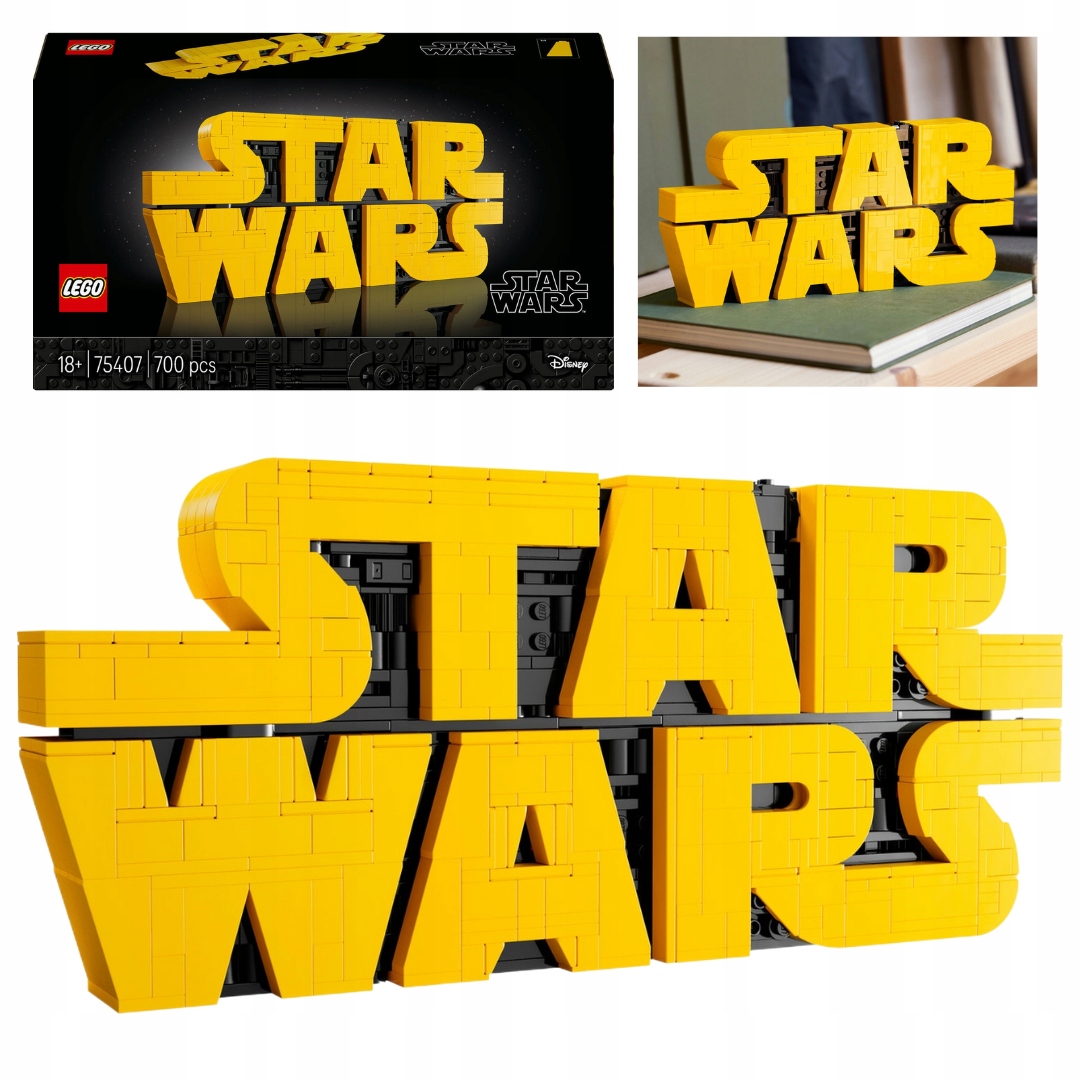 Lego Star Wars 75407 Logo Star Wars z kostek Ozdoba
